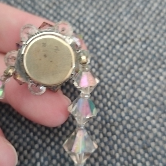 Vtg Estate Facetted AB Chrystal necklace - Picture 3 of 13